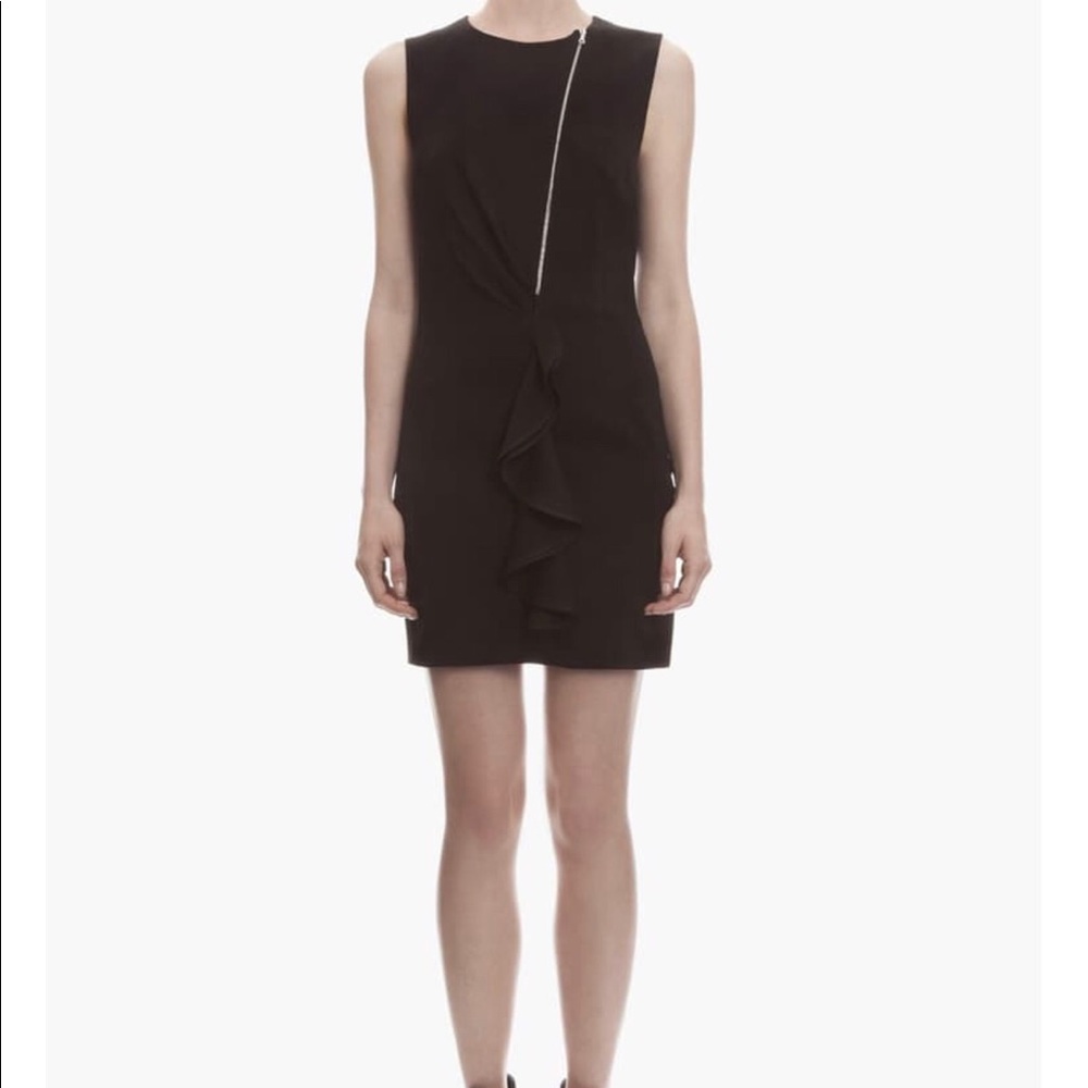 Sandro Roucoule ruffle and zipper Dress